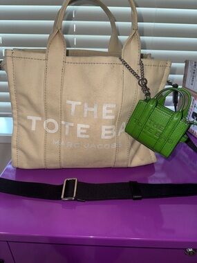 Marc Jacobs “The Tote Bag” with Green Nano Charm The Tote Bag